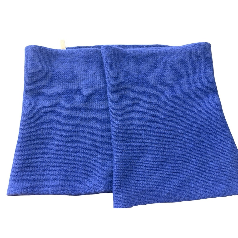 Nordstrom Blue 100% Cashmere Tight Knit Pullover Infinity Scarf Women's